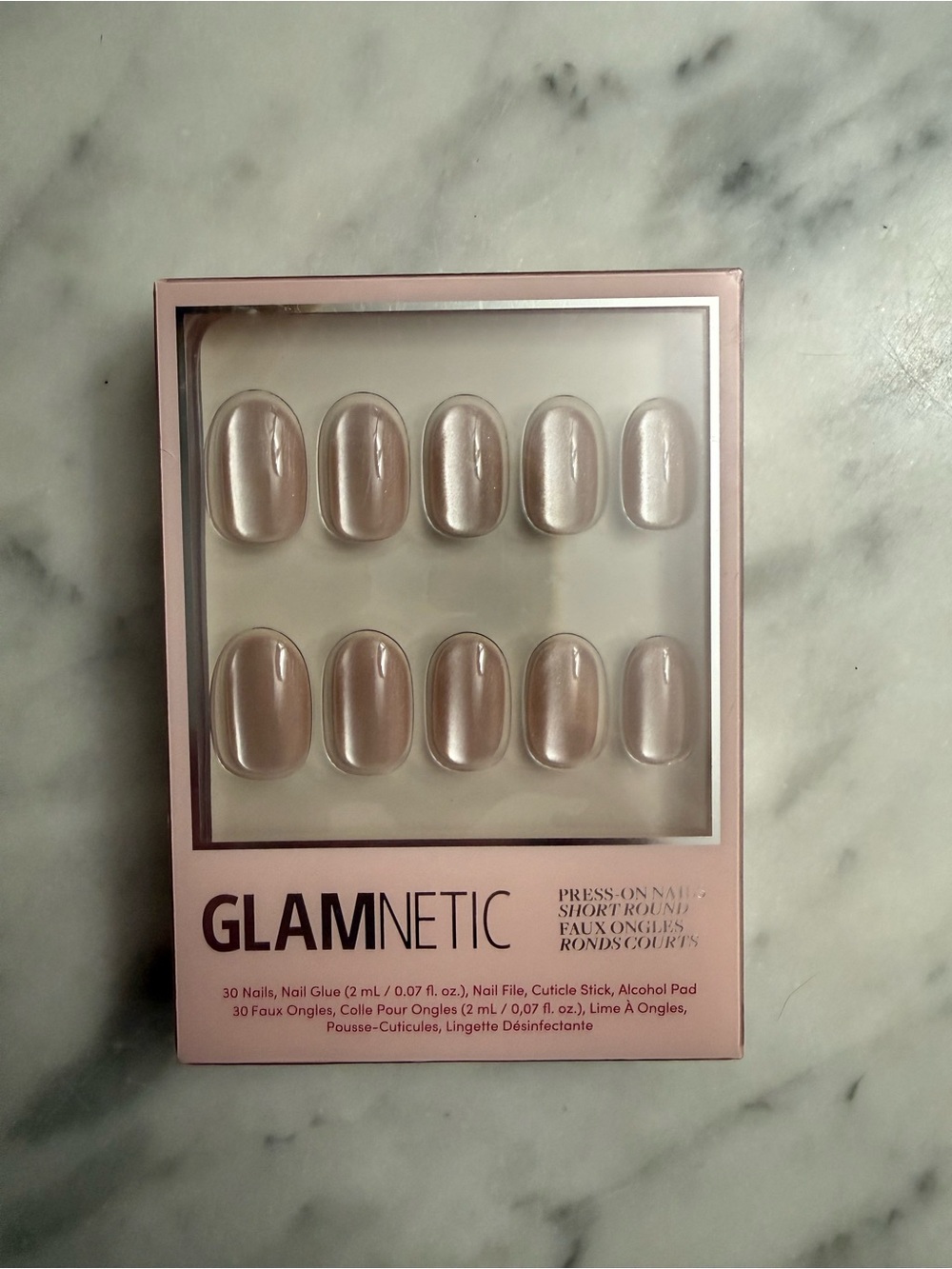 Glamnetic Short Round Press-On Nails in PURE INTENTIONS nib - Picture 11 of 14